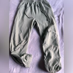 NEVER FULLY DRESSED sage joggers